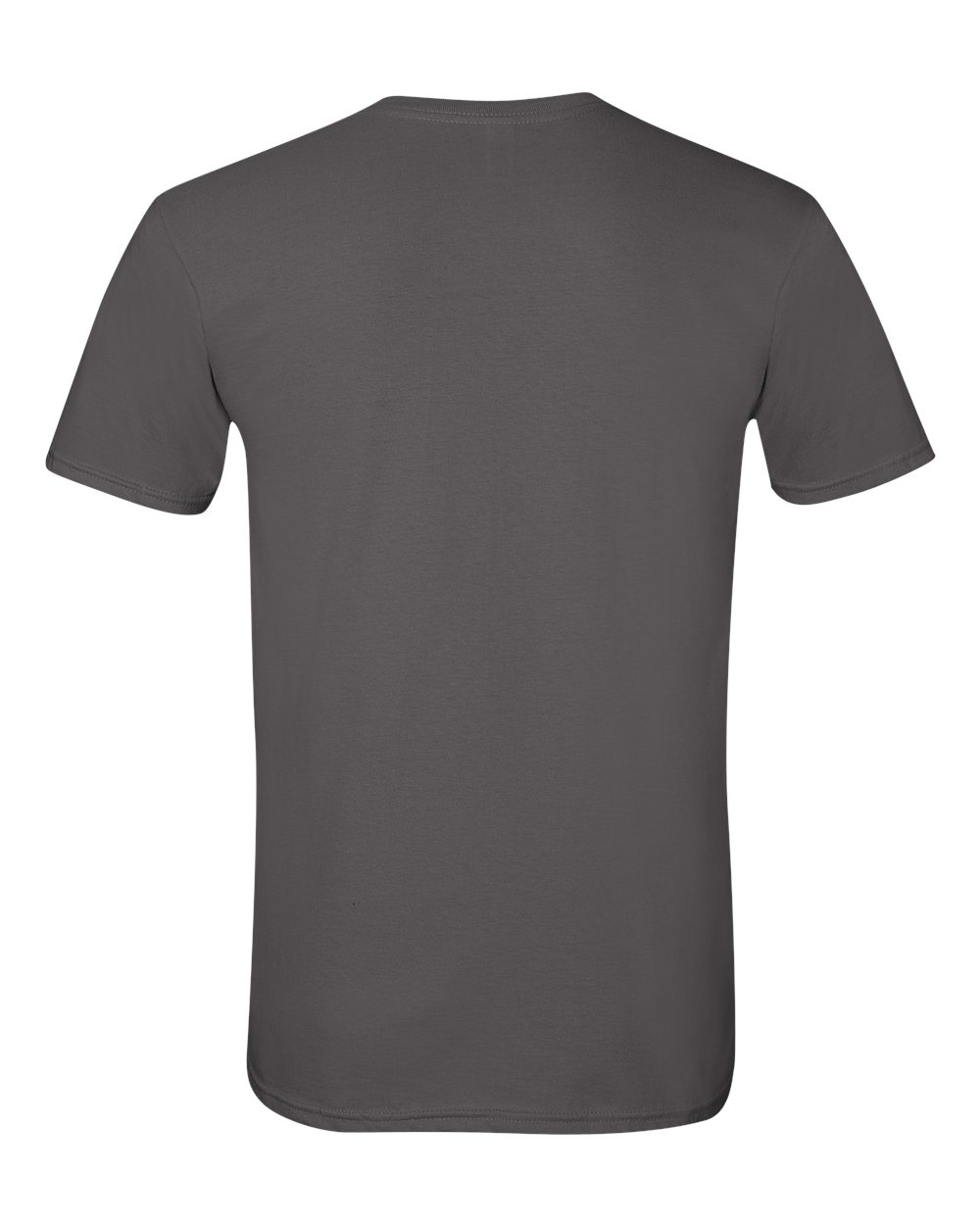 Rear View of Charcoal Softstyle® T-Shirt - 64000