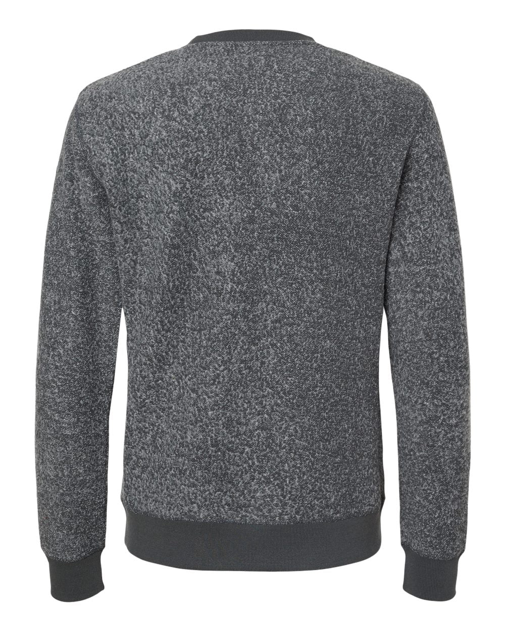 Rear View of Charcoal Speck Aspen Fleece Crewneck Sweatshirt - 8712