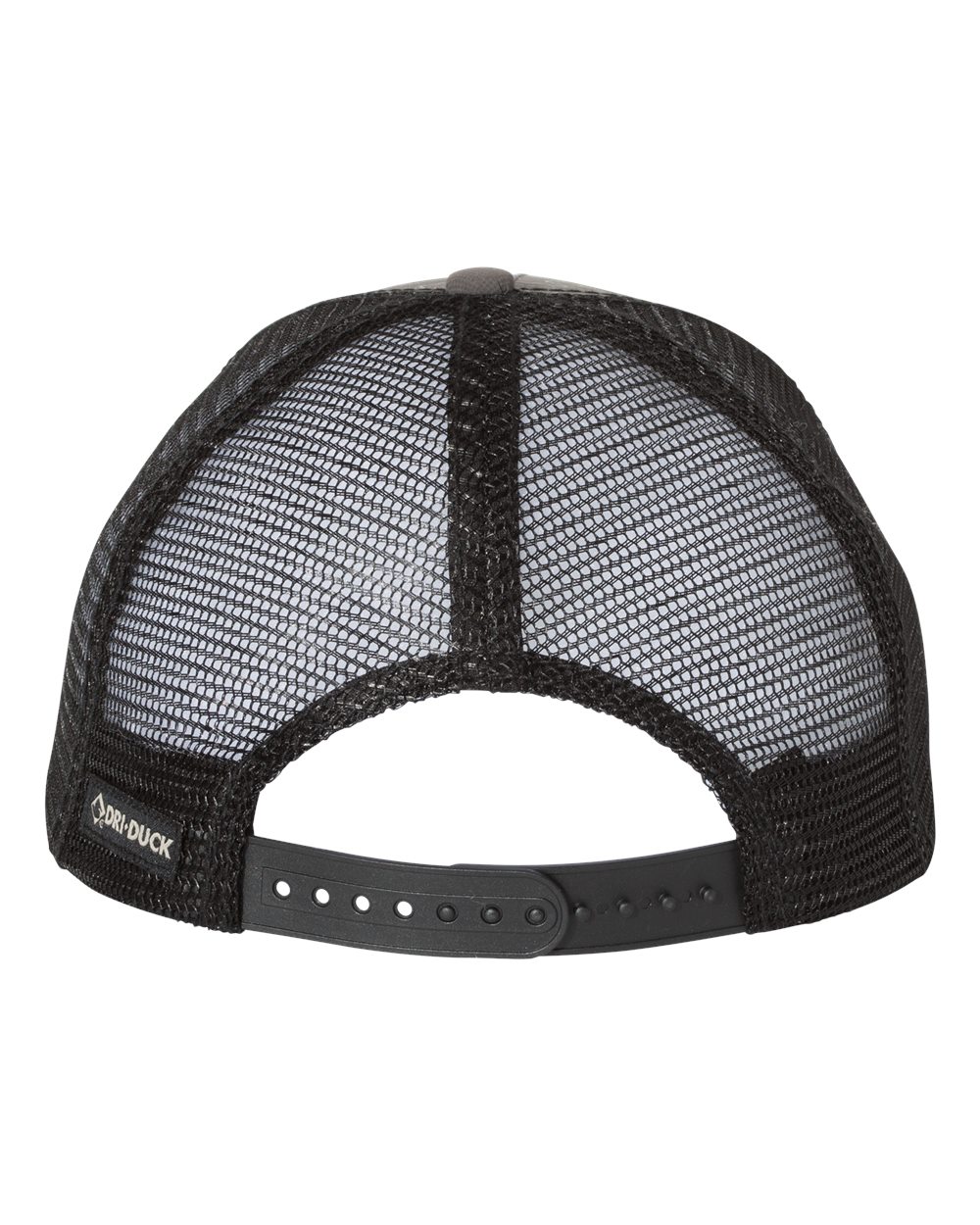 Rear View of Charcoal Territory Trucker Cap - 3458