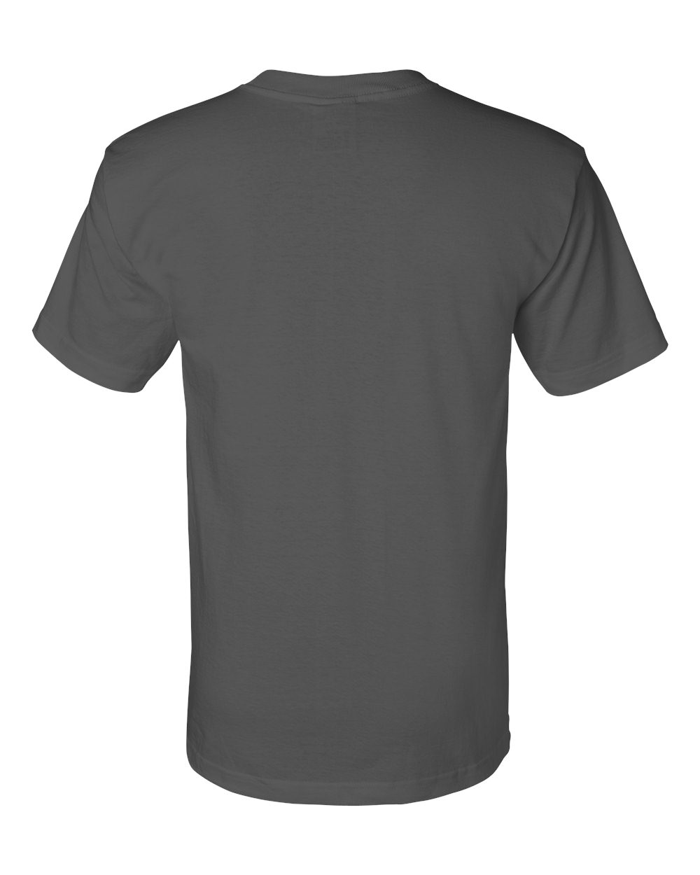 Rear View of Charcoal Union-Made T-Shirt - 2905