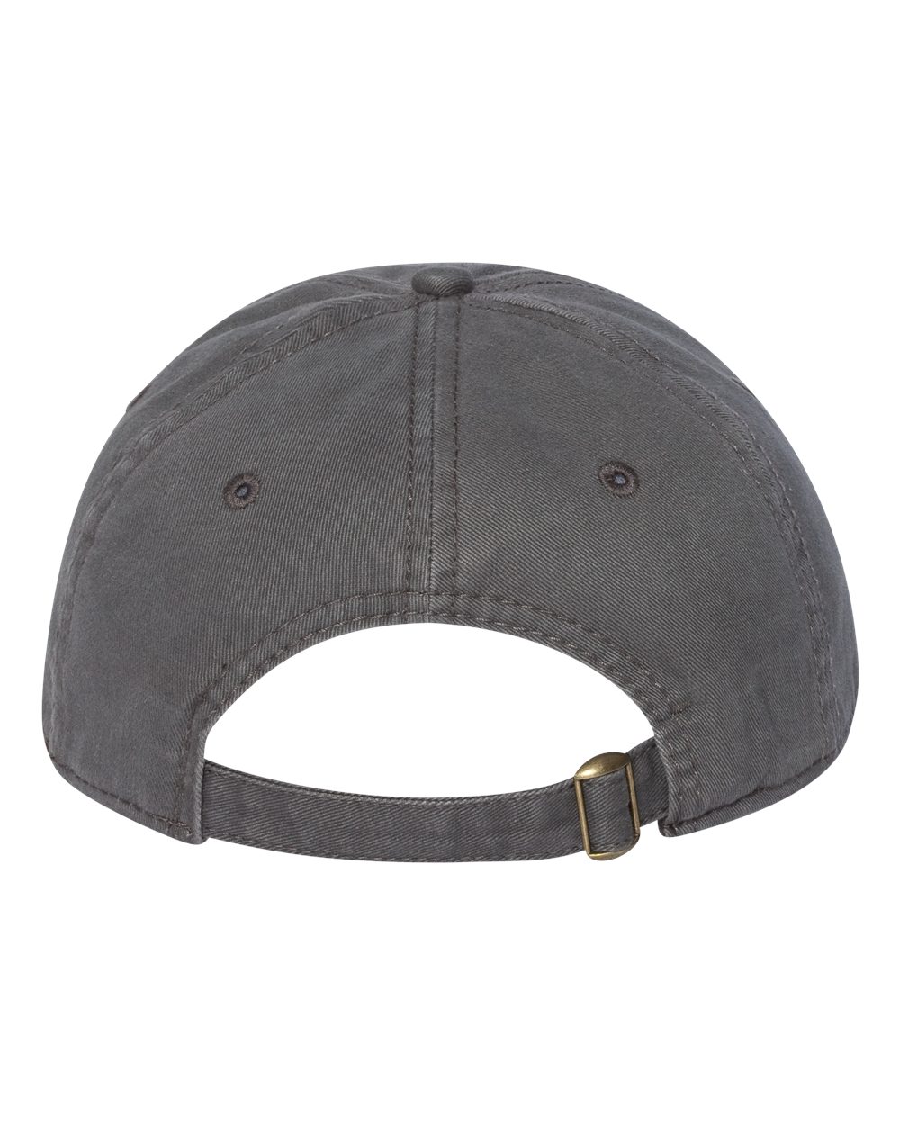 Rear View of Charcoal Unstructured Cap - AH35