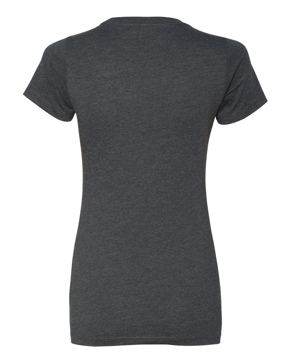 Rear View of Charcoal Women’s CVC T-Shirt - 6610