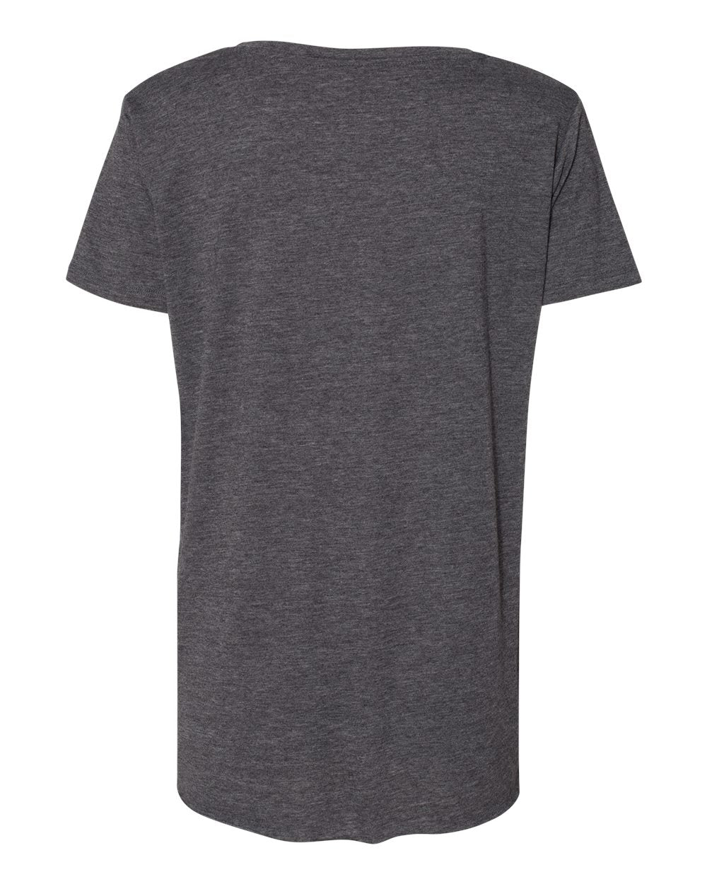 Rear View of Charcoal Women's Festival Scoop Neck T-Shirt - 5030