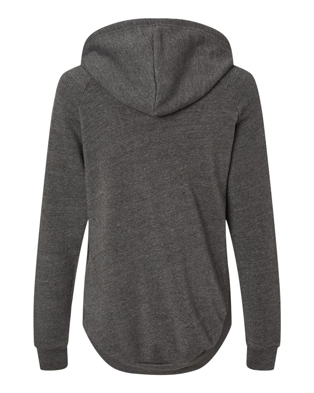 Rear View of Charcoal Women's Jordan Angel Fleece Hooded Sweatshirt - W20172