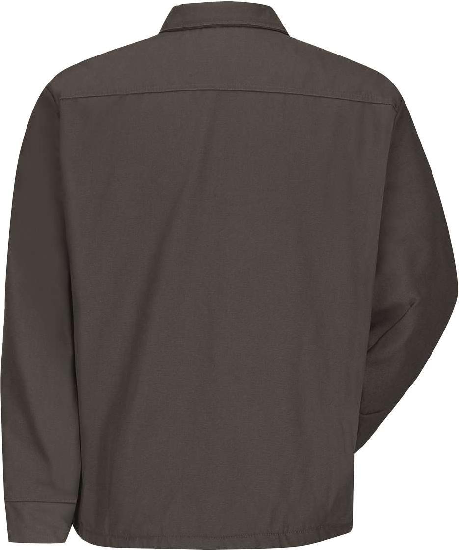 Rear View of Charcoal Work Jacket - WJ40