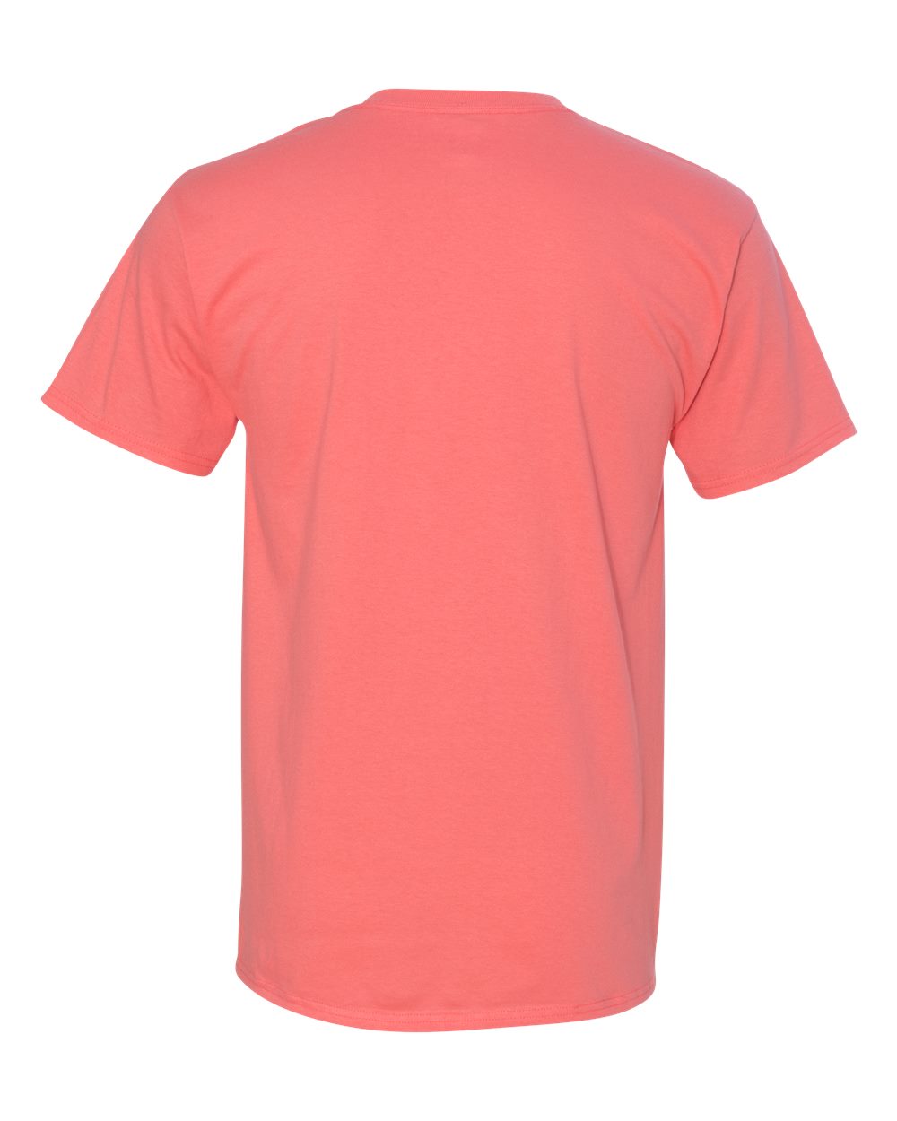 Rear View of Charisma Coral Authentic T-Shirt - 5250