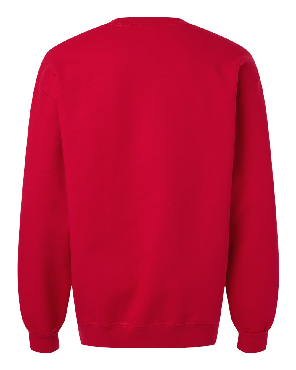 Rear View of Cherry Red Hammer™ Maxweight Crewneck Sweatshirt - 19000