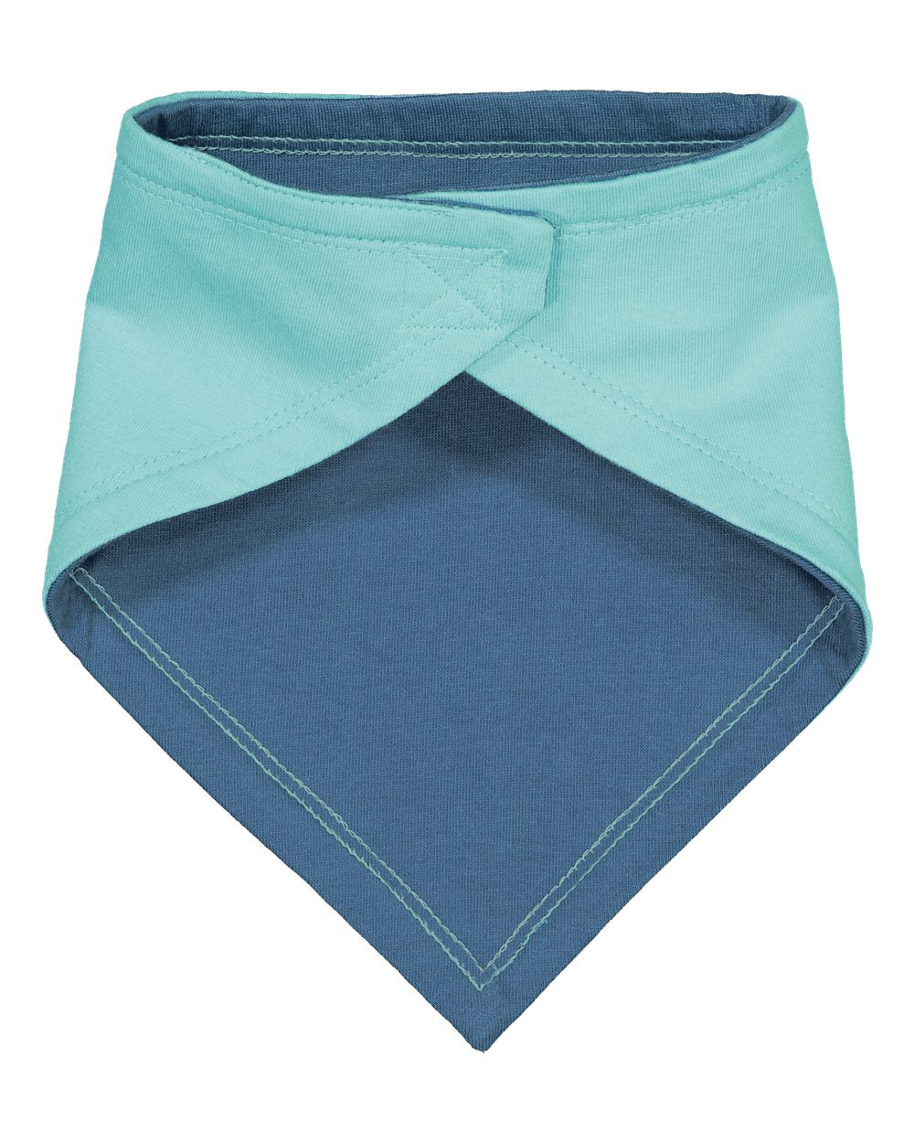 Front View of Chill/ Indigo Premium Jersey Bandana Bib - 1012