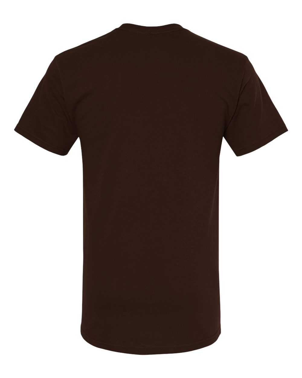 Rear View of Chocolate Gold Soft Touch T-Shirt - 4800