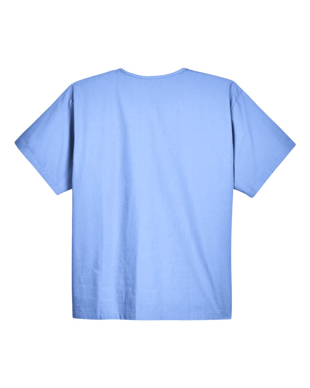 Rear View of Ciel Blue Unisex Restore Scrub Top - M897
