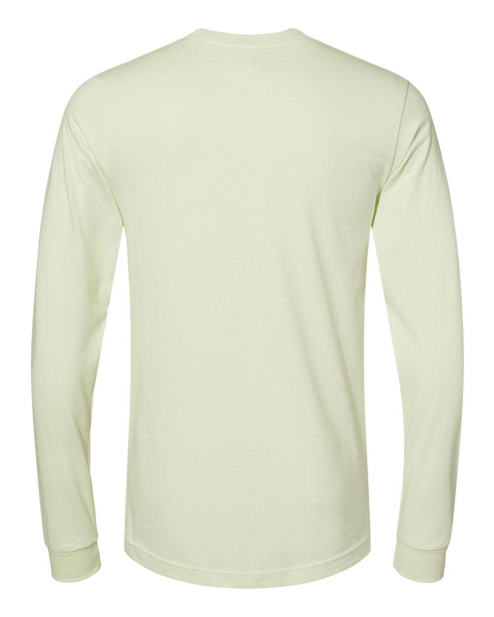 Rear View of Citron Jersey Long Sleeve Tee - 3501