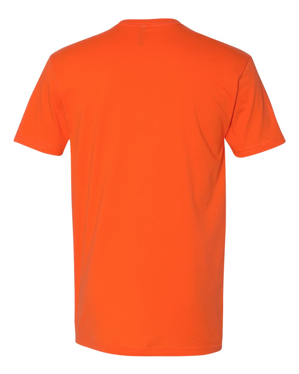 Rear View of Classic Orange Cotton T-Shirt - 3600