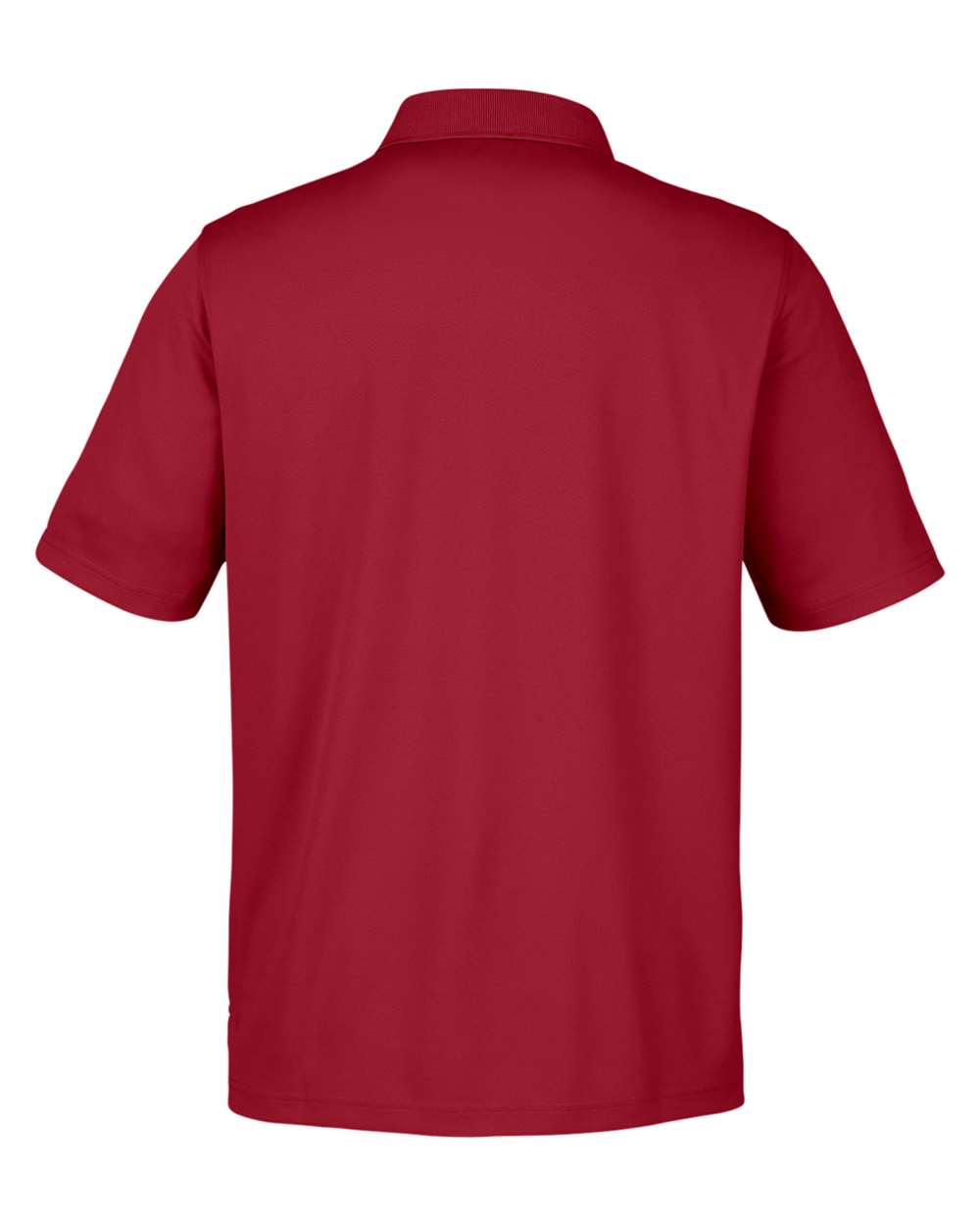 Rear View of Classic Red Men's Market Snag Protect Mesh Polo - CE104