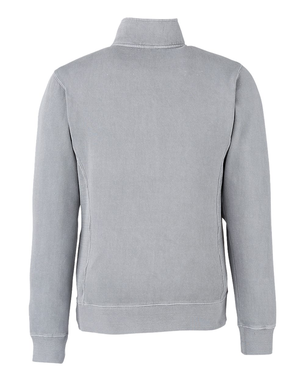 Rear View of Cloud Pigment-Dyed Fleece Quarter-Zip Pullover - 8732