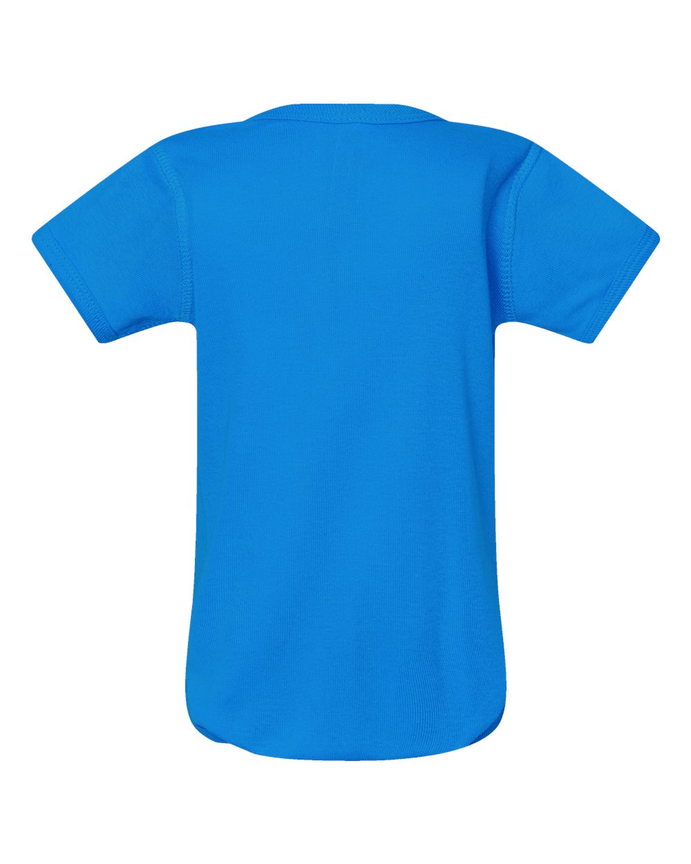 Rear View of Cobalt Infant Baby Rib Bodysuit - 4400