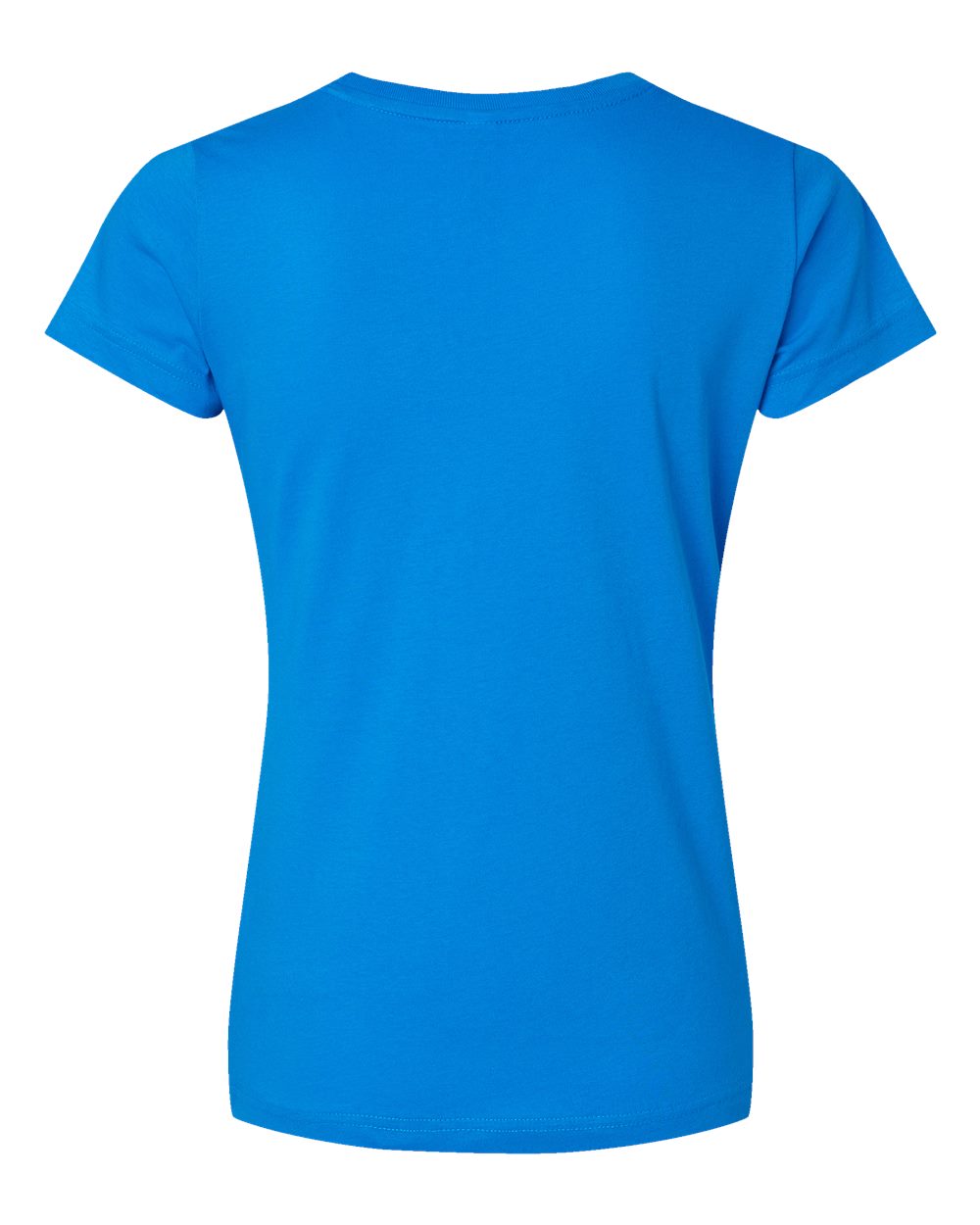 Rear View of Cobalt Women's Fine Jersey Tee - 3516