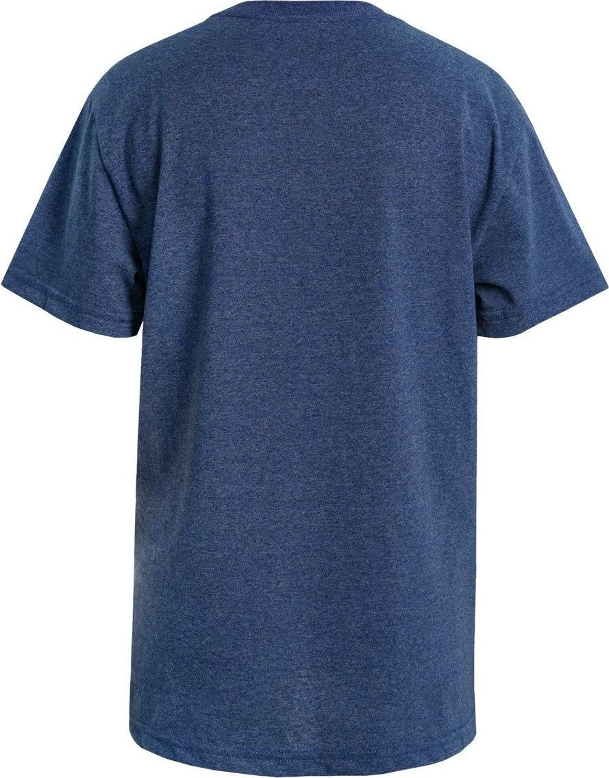 Rear View of Cobalt Youth Eco T-Shirt - EY100
