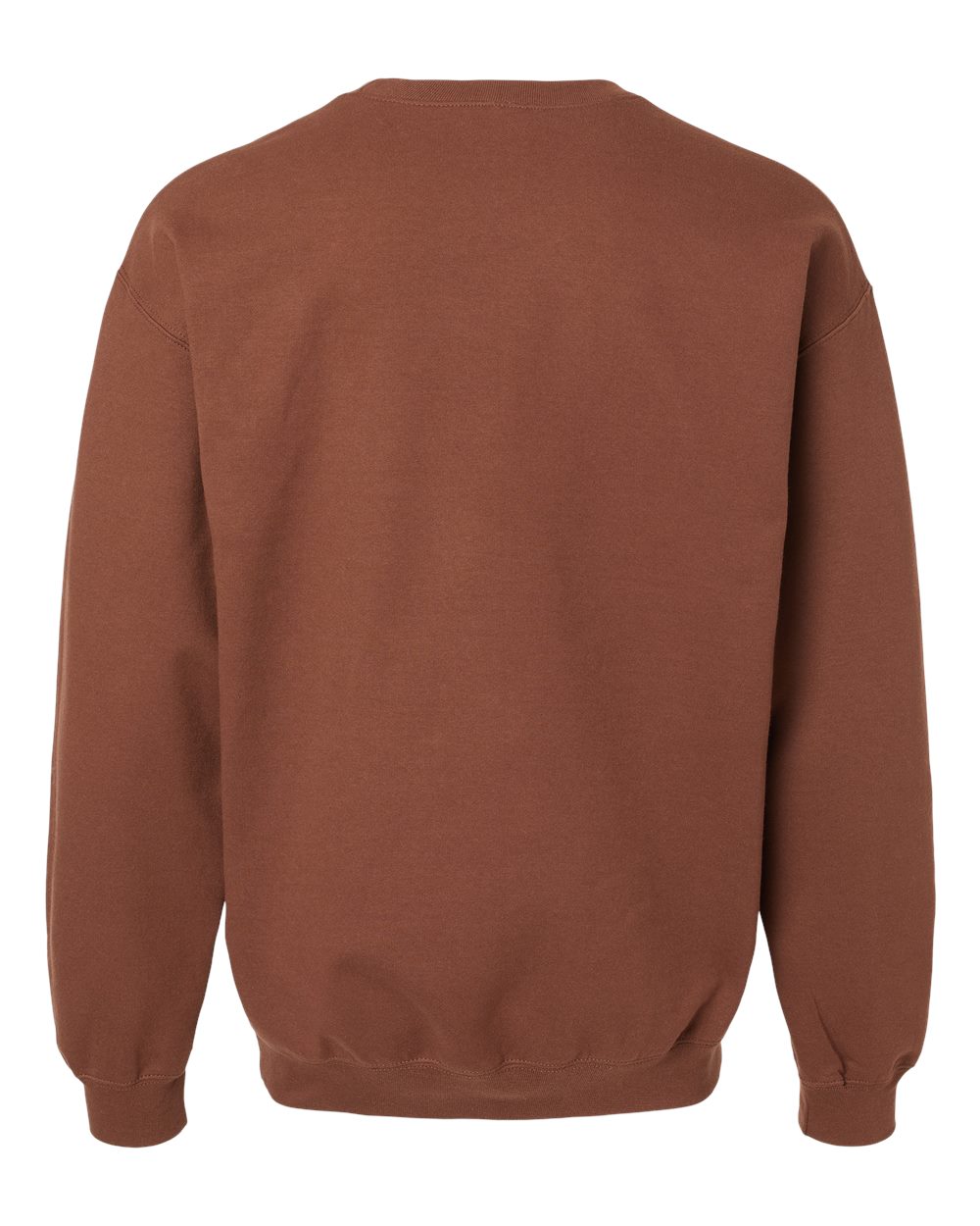 Front View of Cocoa Softstyle® Midweight Crewneck Sweatshirt - SF000