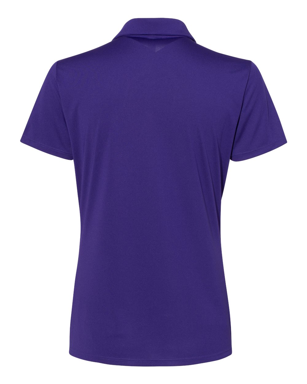 Rear View of Collegiate Purple Women's Performance Polo - A231