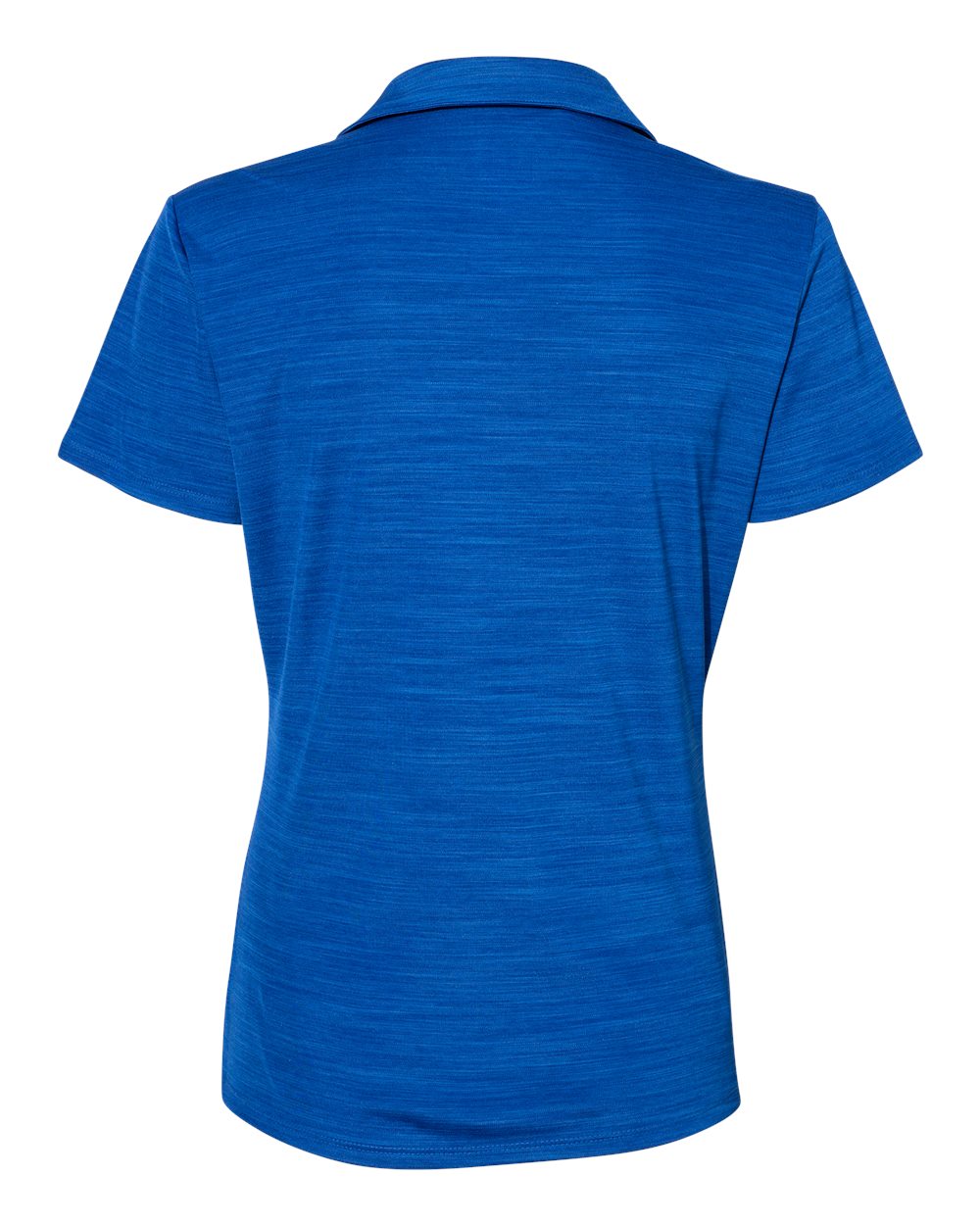 Rear View of Collegiate Royal Melange Women's Mélange Polo - A403