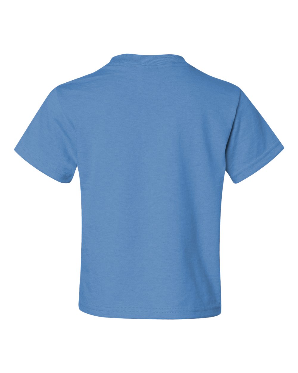 Rear View of Columbia Blue Dri-Power® Youth 50/50 T-Shirt - 29BR
