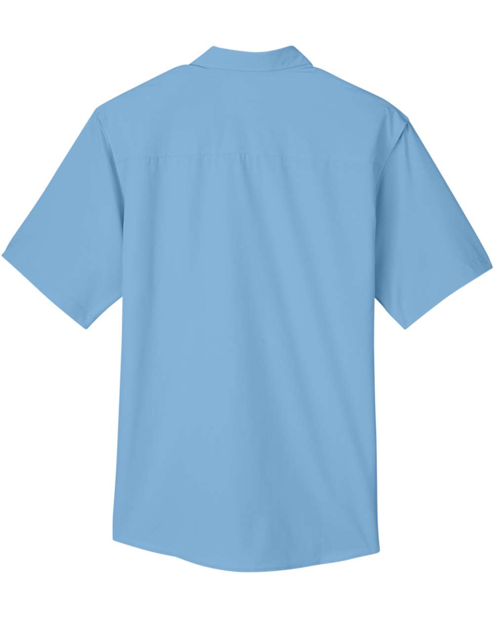 Rear View of Columbia Blue Men's Ultra UVP® Marina Shirt - CE510