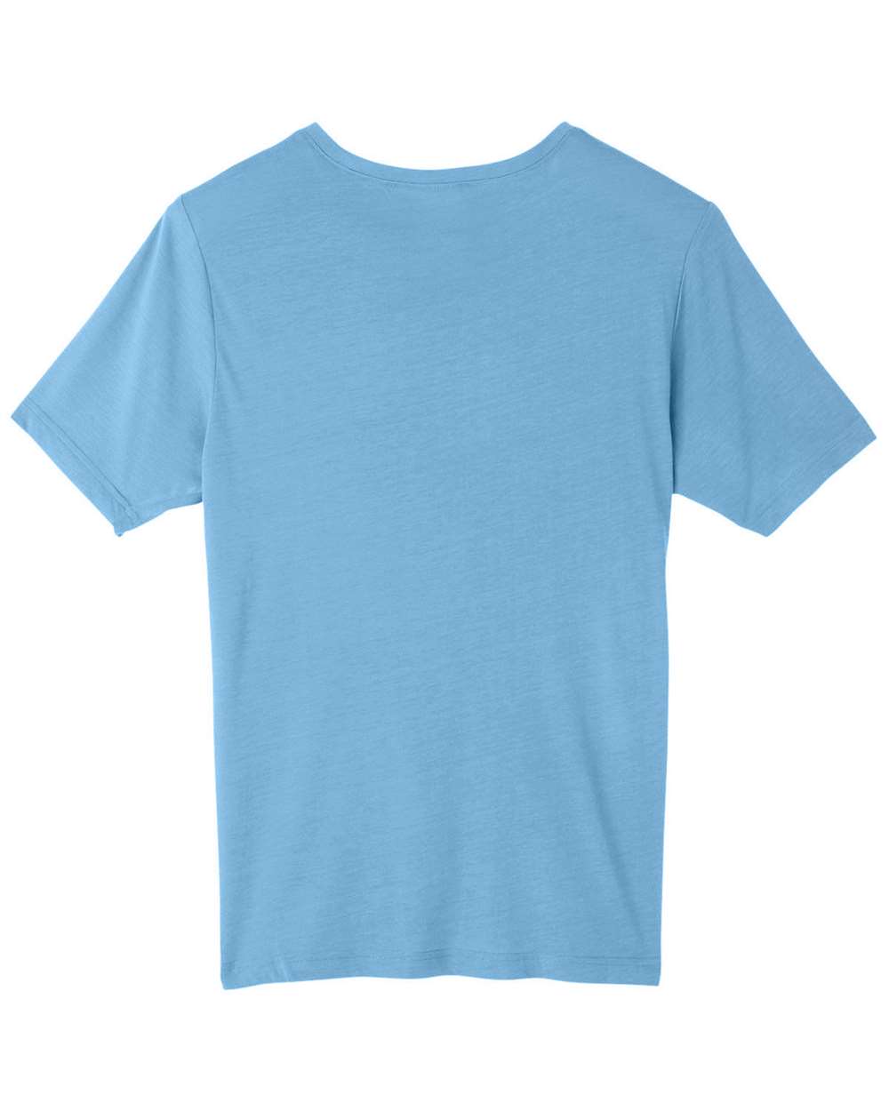 Rear View of Columbia Blue Unisex Fusion ChromaSoft™ Performance T-Shirt - CE111