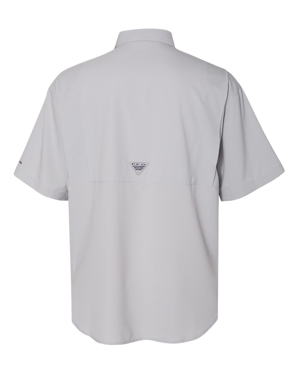 Rear View of Cool Grey PFG Tamiami™ II Short Sleeve Shirt - 128705