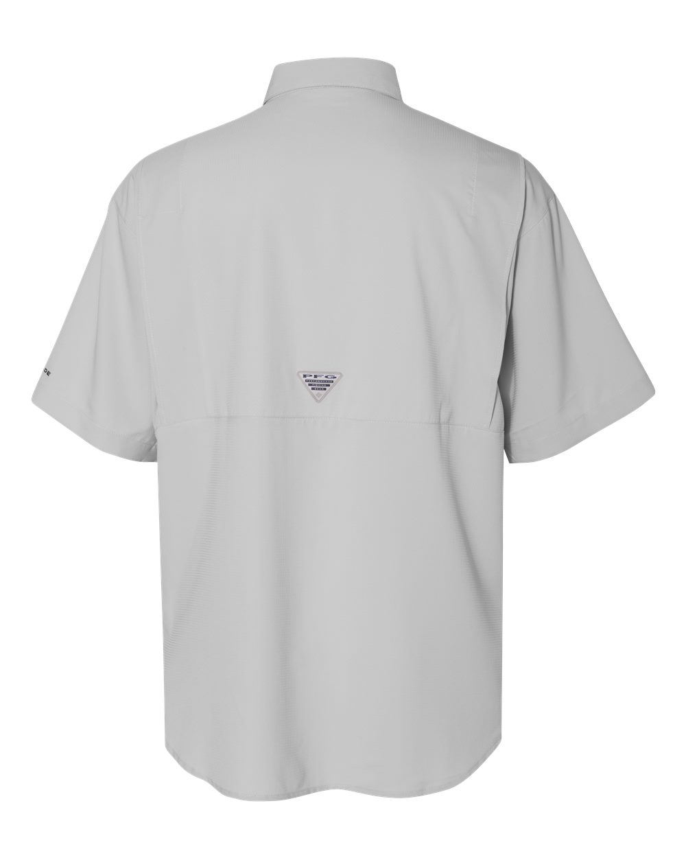 Rear View of Cool Grey PFG Tamiami™ II Short Sleeve Shirt - 212468