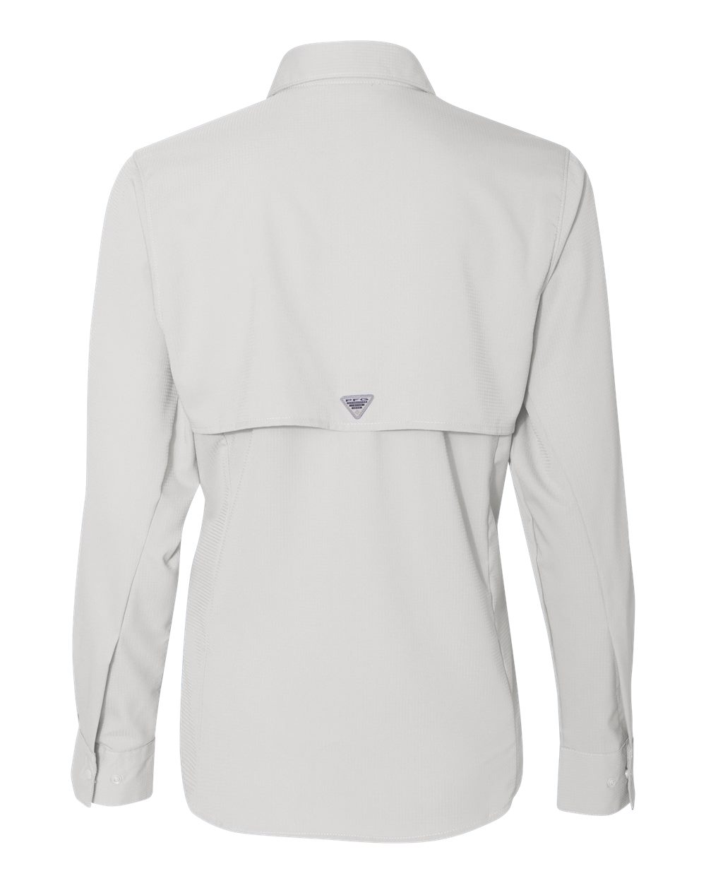 Rear View of Cool Grey Women's PFG Tamiami™ II Shirt - 212465