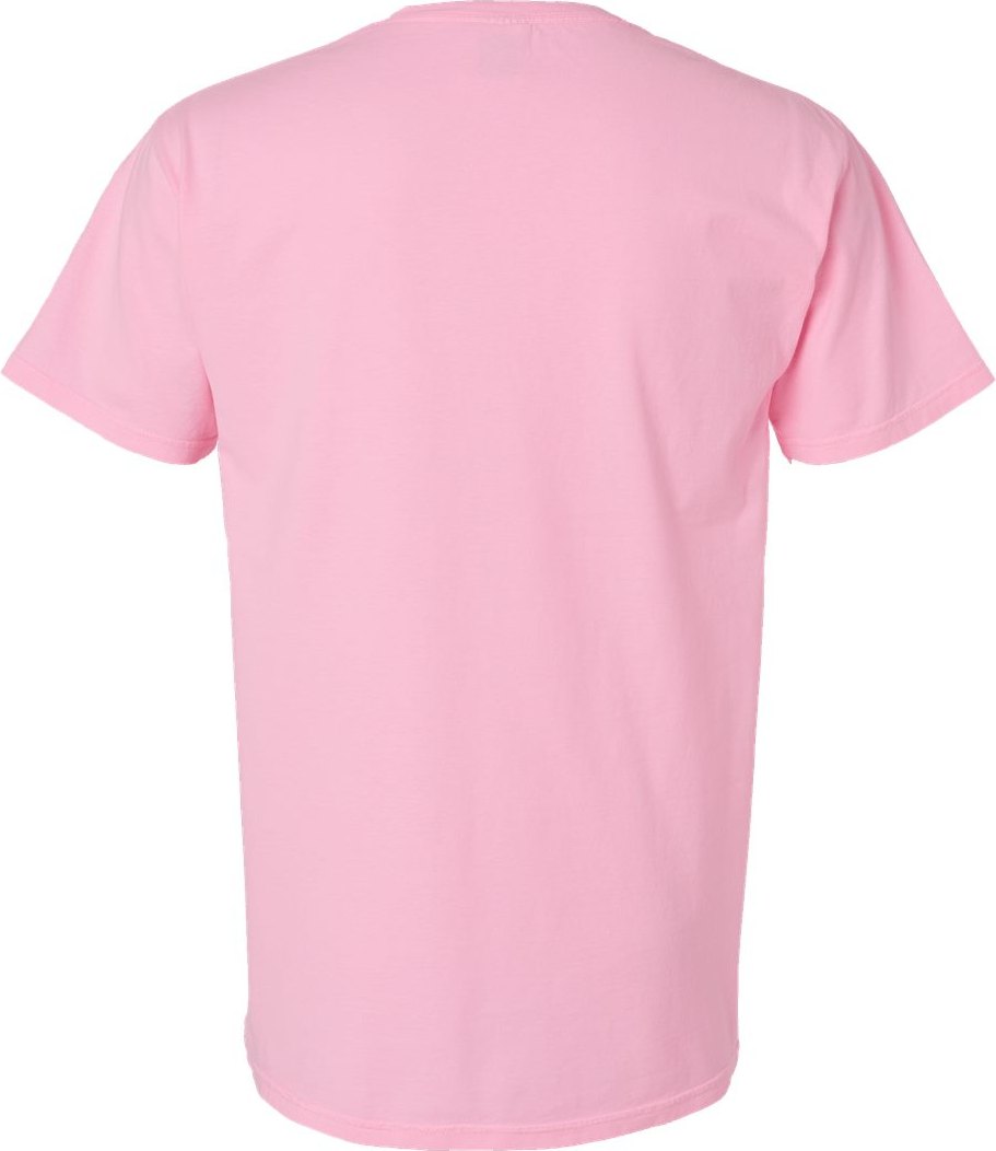 Rear View of Cotton Candy Garment-Dyed Pocket T-Shirt - GDH150