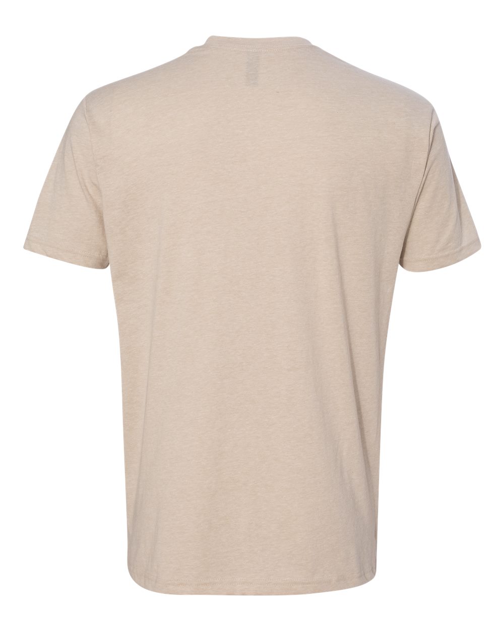 Rear View of Cream CVC T-Shirt - 6210