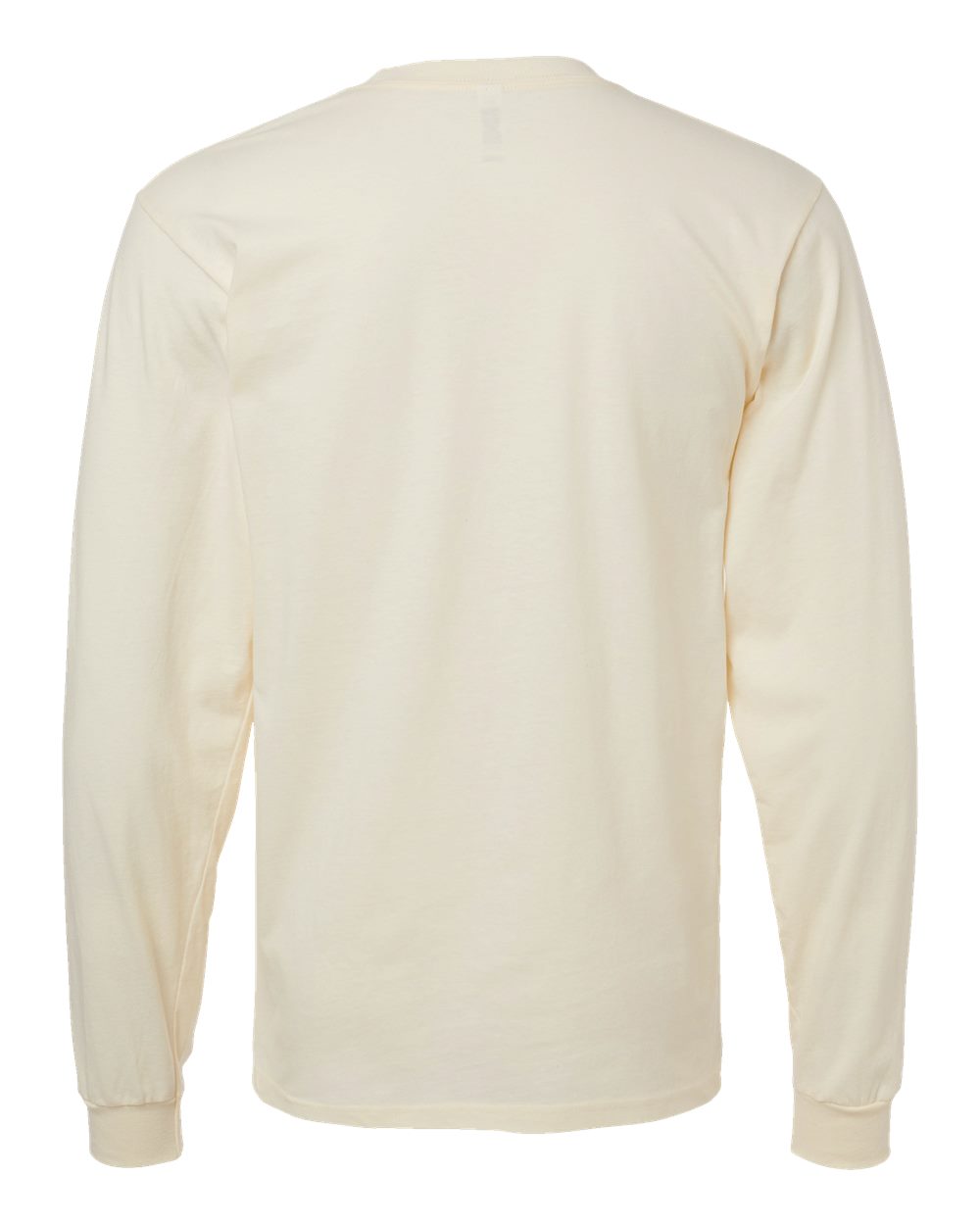 Rear View of Cream Fine Jersey Long Sleeve Tee - 2007