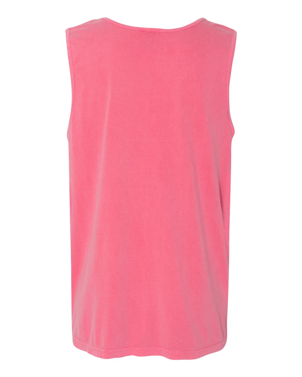 Rear View of Crunchberry Garment-Dyed Heavyweight Tank Top - 9360