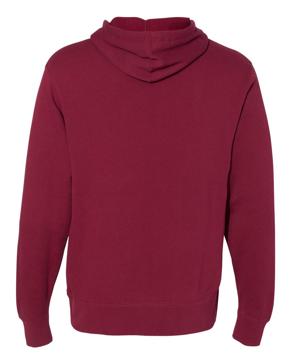 Rear View of Currant Lightweight Hooded Sweatshirt - AFX90UN