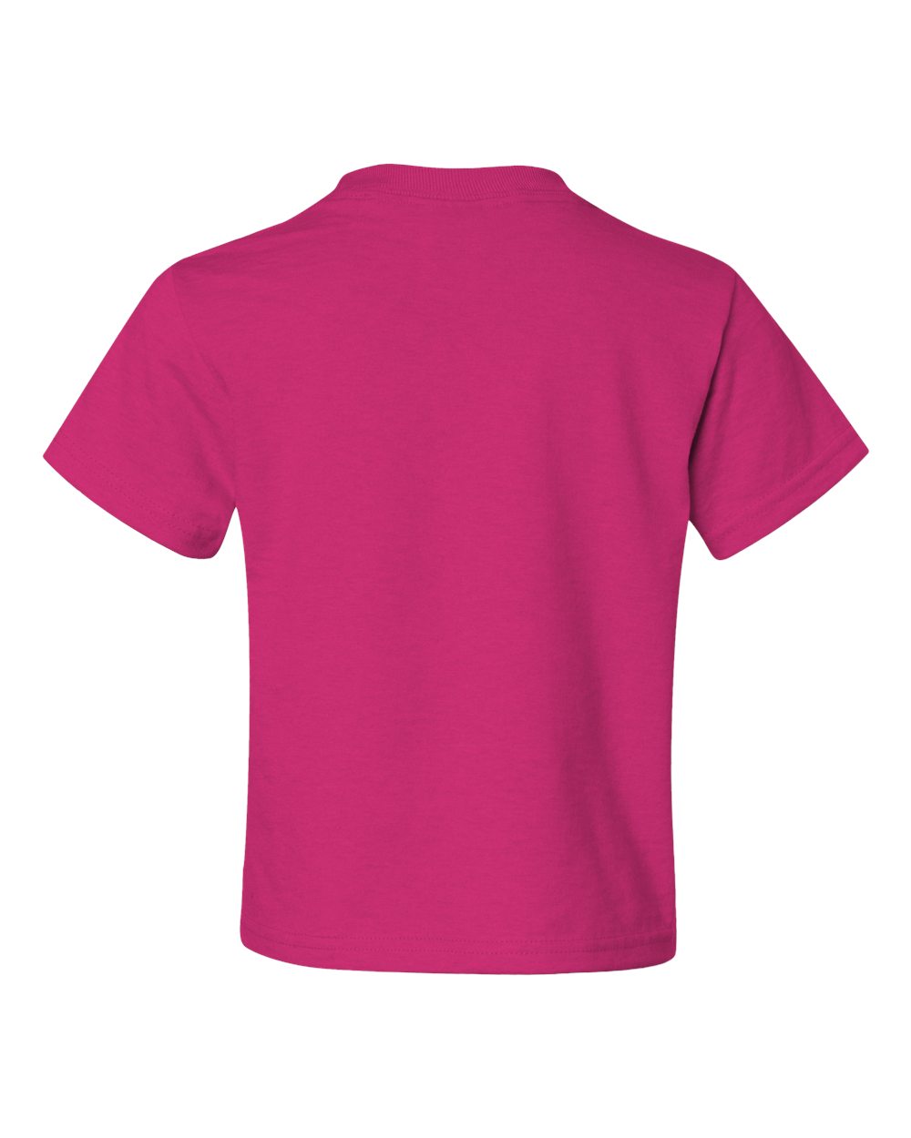 Rear View of Cyber Pink Dri-Power® Youth 50/50 T-Shirt - 29BR