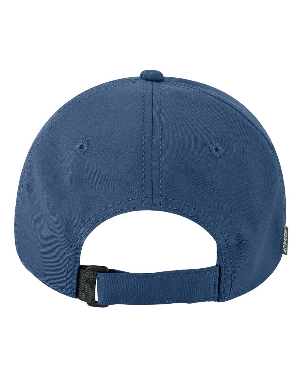 Rear View of Dark Blue Cool Fit Adjustable Cap - CFA