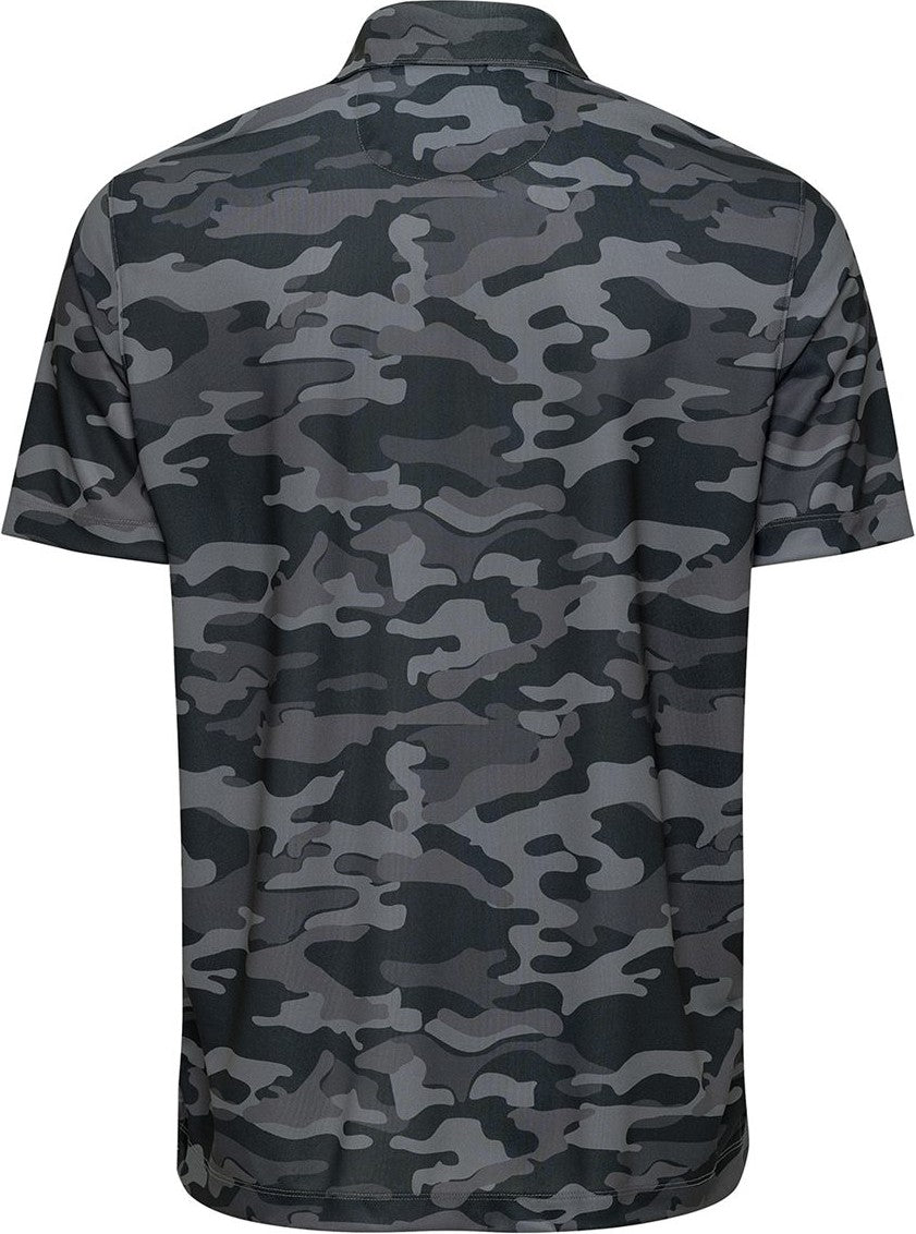 Rear View of Dark Camo Newport Camo Polo - 170