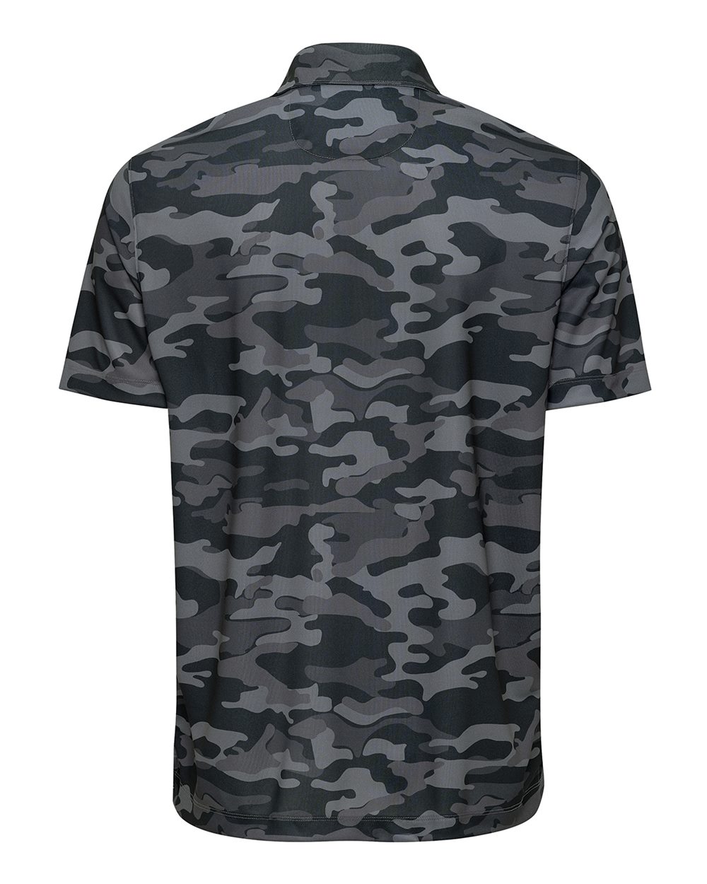 Front View of Dark Camo Newport Camo Polo - 170