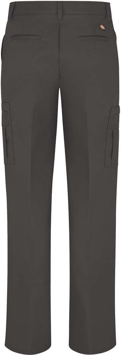 Rear View of Dark Charcoal - 32I Women's Premium Cargo Pants - FP72