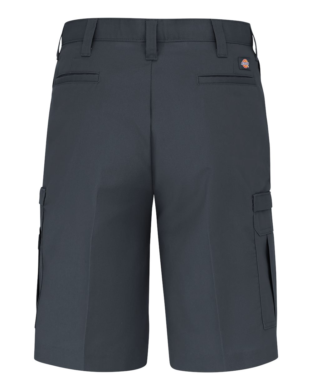 Rear View of Dark Charcoal Premium 11" Industrial Cargo Shorts - Odd Sizes - LR42ODD