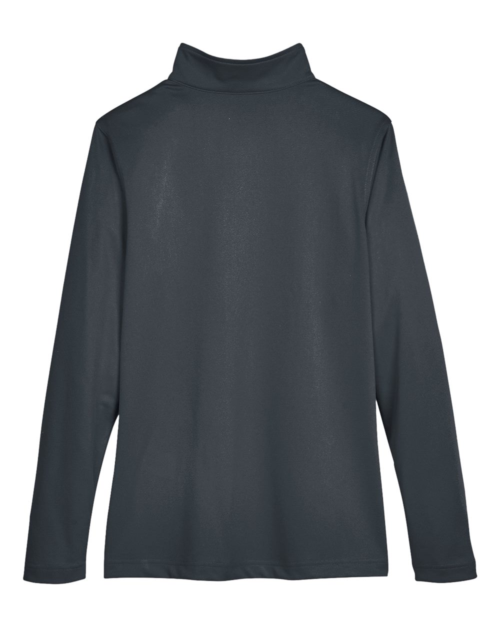 Rear View of Dark Charcoal Women's Advantage Snag Protection Plus Quarter-Zip Pullover - M748W