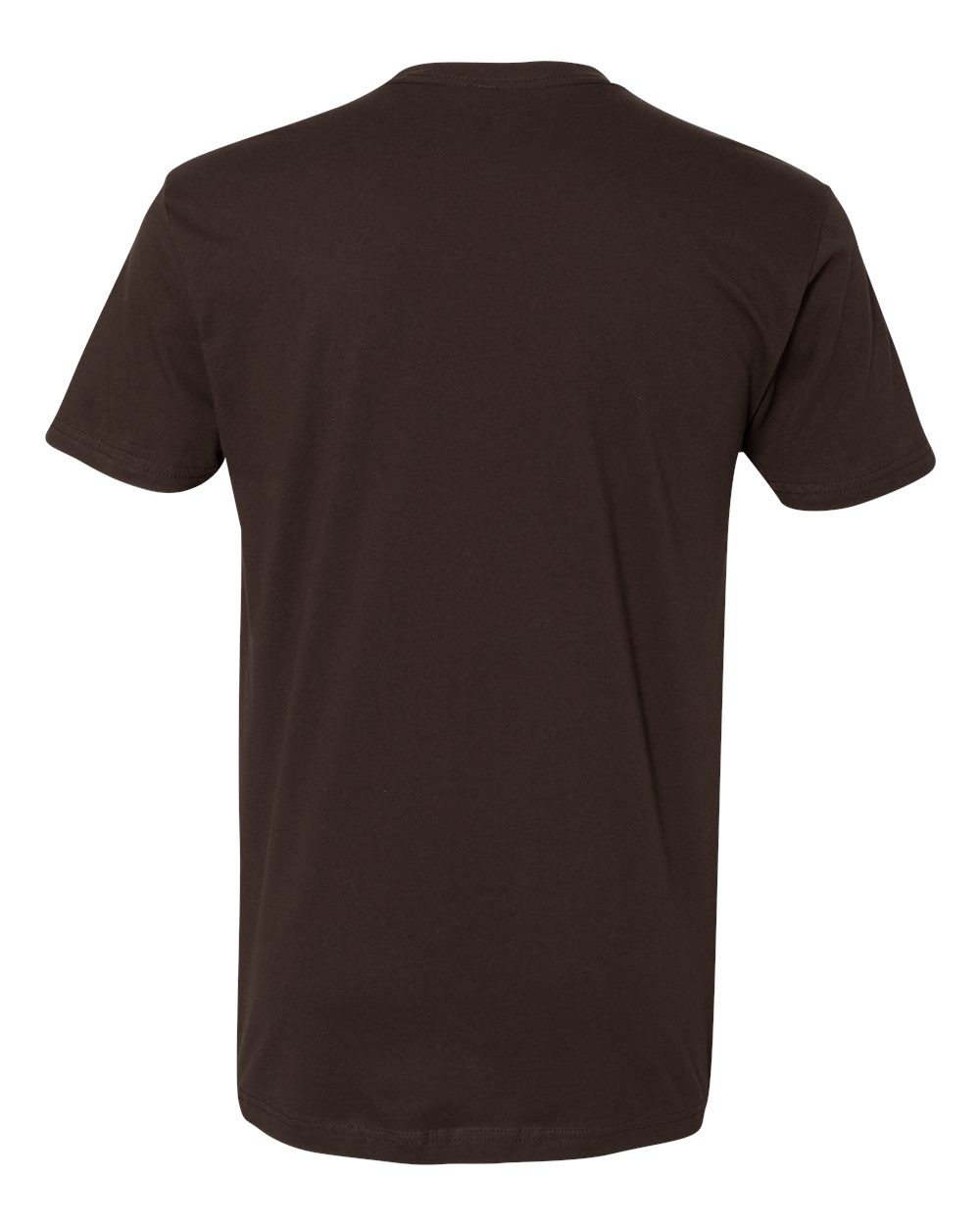 Rear View of Dark Chocolate Cotton T-Shirt - 3600