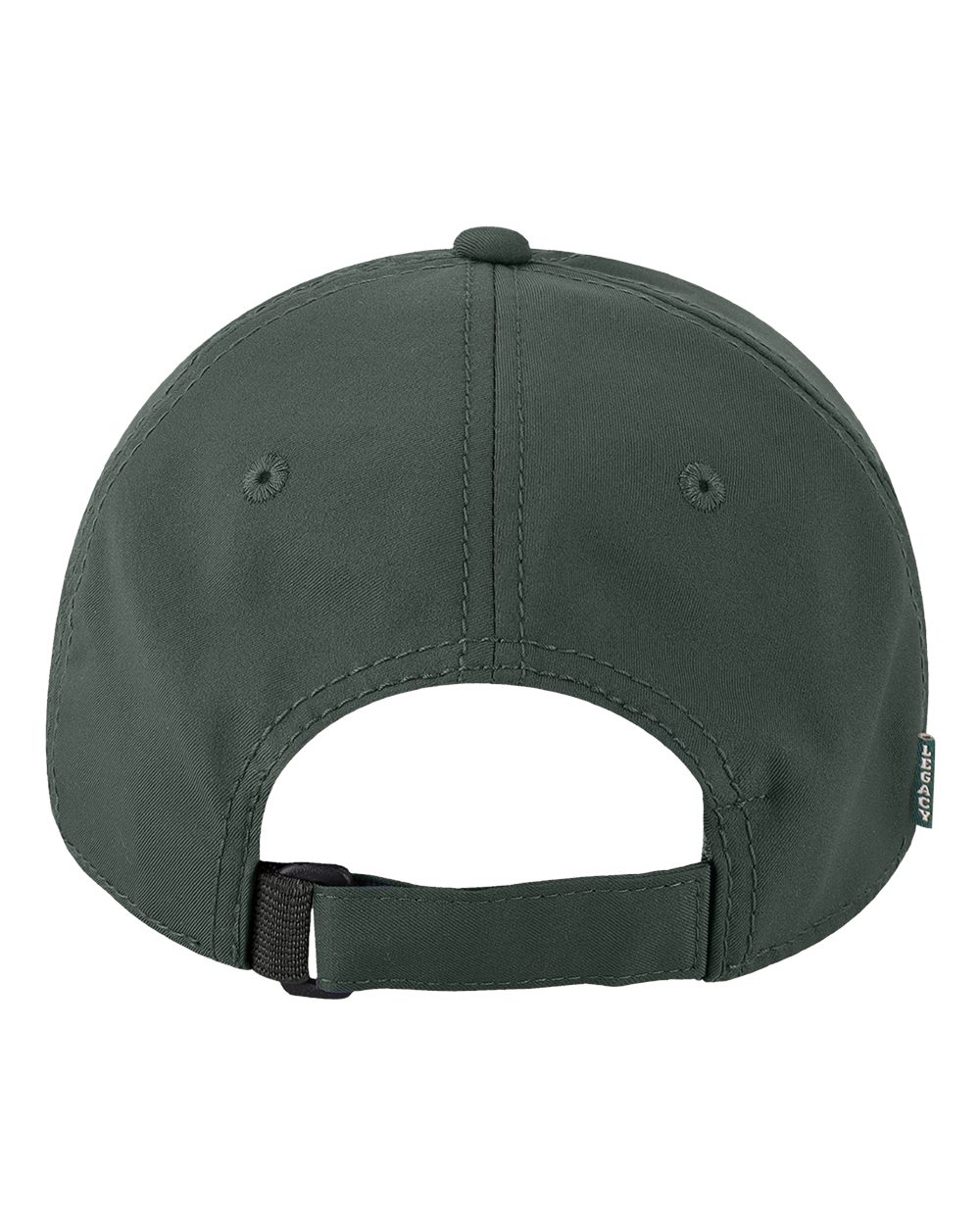 Rear View of Dark Grey Cool Fit Adjustable Cap - CFA