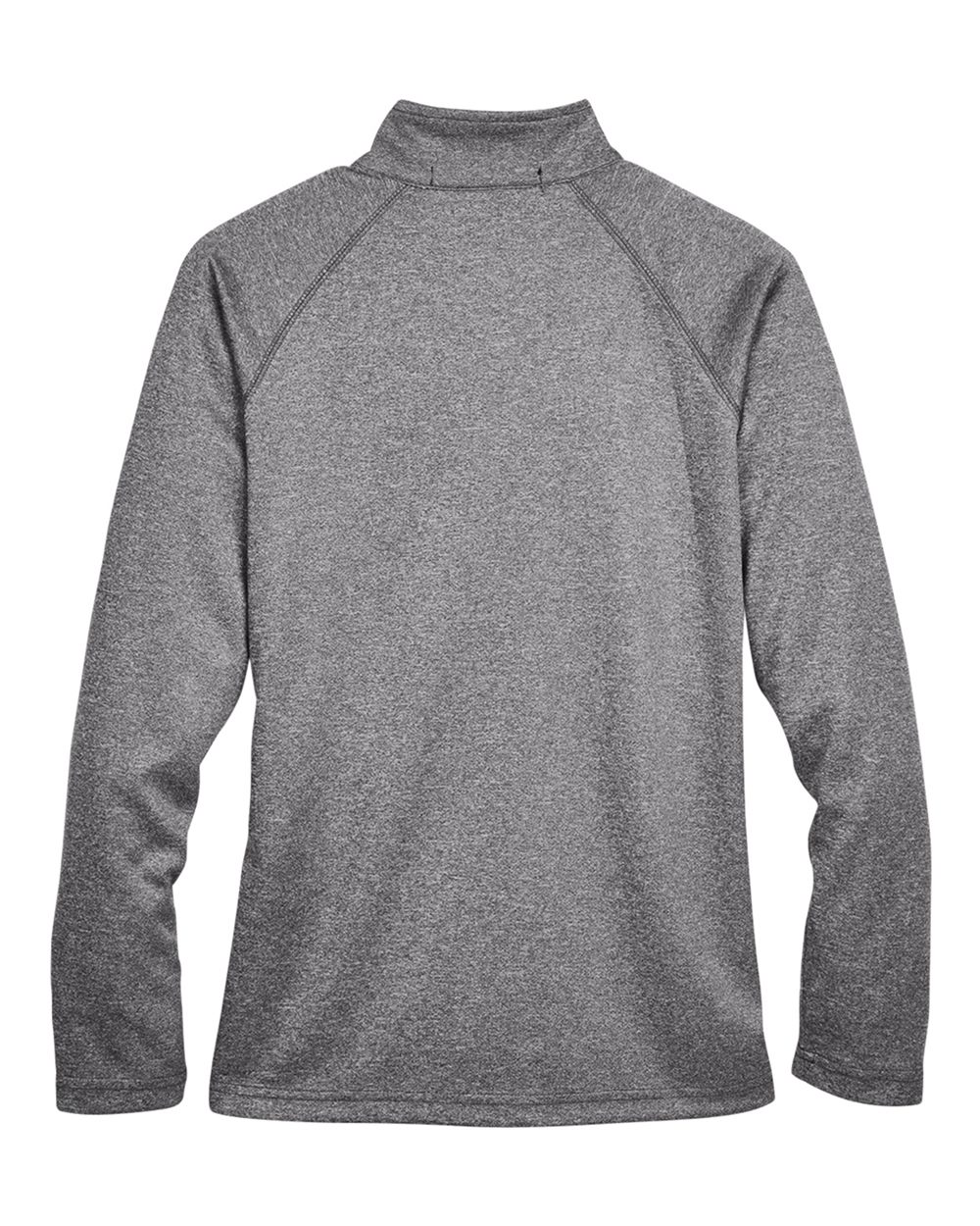 Rear View of Dark Grey Heather Women's Stretch Tech-Shell® Compass Full-Zip Jacket - DG420W