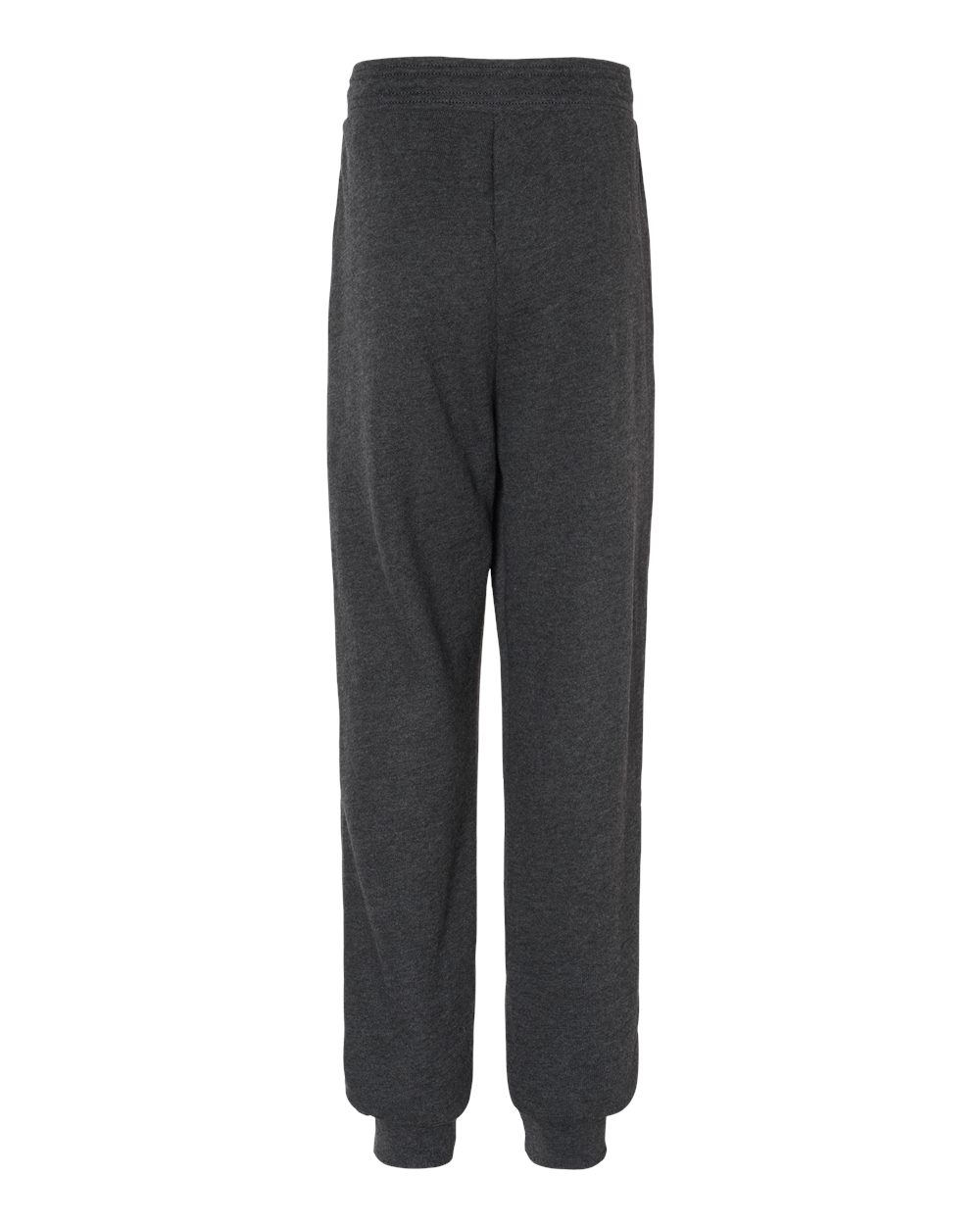Rear View of Dark Grey Heather Youth Jogger Sweatpants - 3727Y