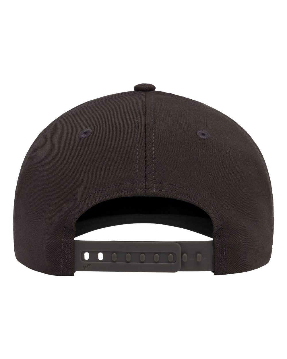Rear View of Dark Grey NU® Adjustable Cap - 6110NU