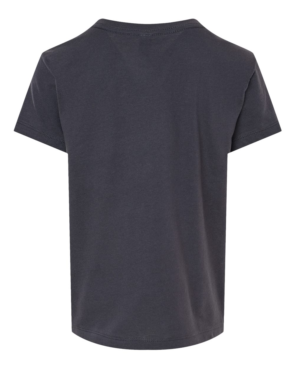 Rear View of Dark Grey Toddler Jersey Tee - 3001T