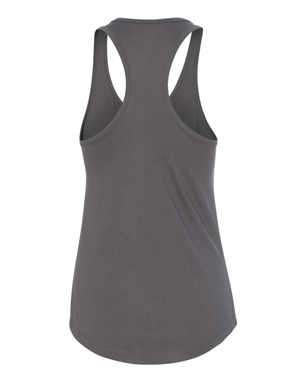 Rear View of Dark Grey Women's Ideal Racerback Tank - 1533