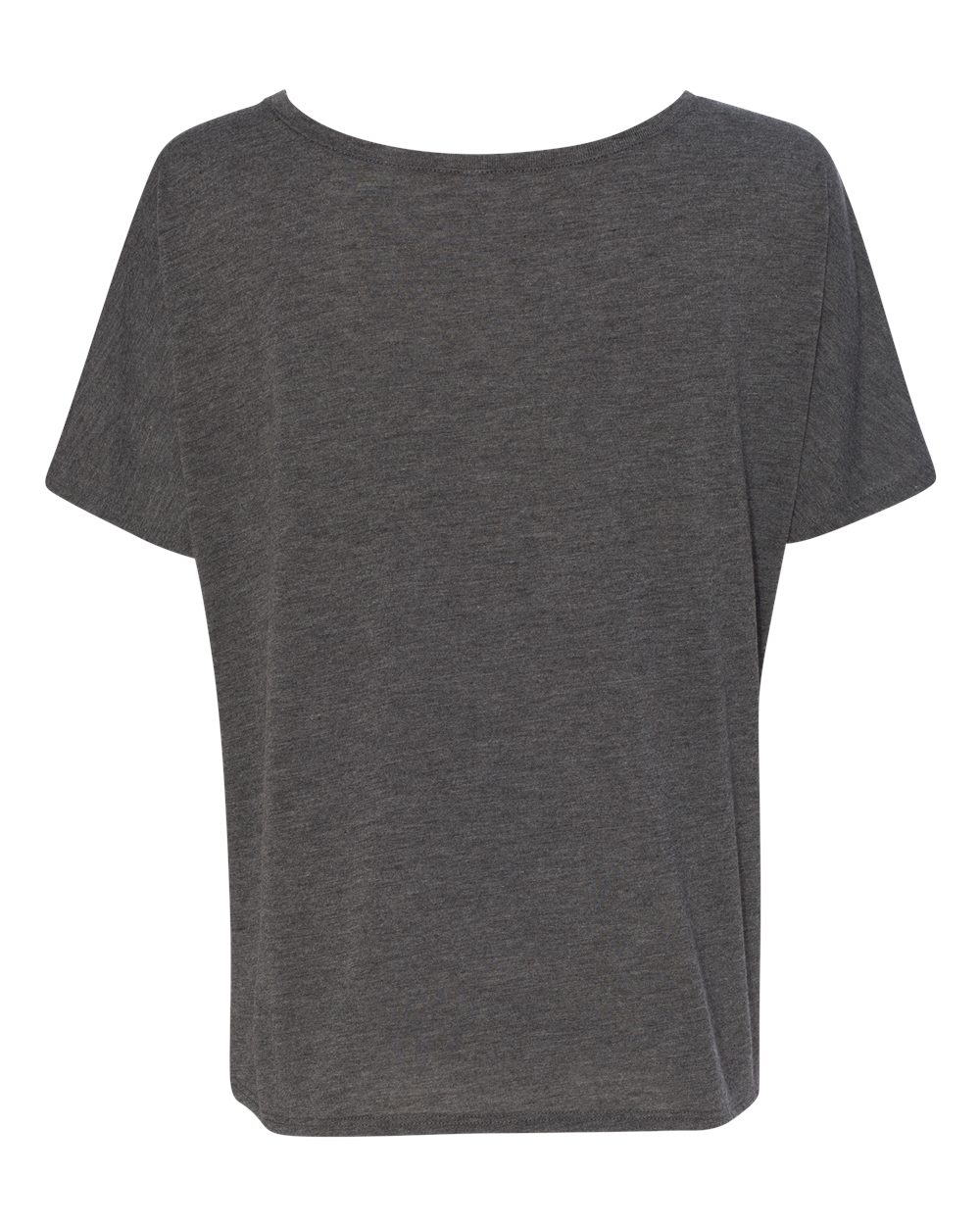 Rear View of Dark Grey Women’s Slouchy Tee - 8816